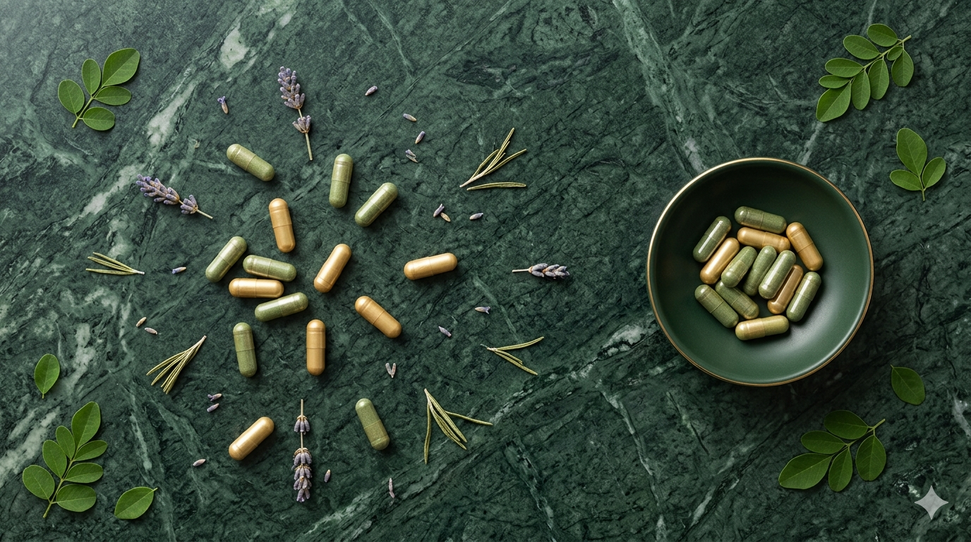 O Herb herbal supplement capsules